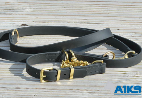 A1K9 Leather Dog Training Leads